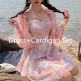 Women Summer Oil Panting Print Floral Midi Dress Vintage Female Strapless Party Camisole Dress Lady Boho Vestido robe платье
