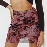 Women's Mini Skirt Korean Style Kawaii Ruffle Hem High Waist Short Straight Skirt Sexy Harajuku Y2K Aesthetic Vintage Streetwear