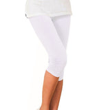 New Women's Plus Size S-XXXL Summer Slim Waist Candy Color Stretch Leggings Capris Fashion Pencil Pants Crops For Female