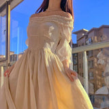 Getadme Elegant Princess Dress Women Summer Fairy Y2k Party Birthday Dress for Women Vintage Wedding Evening Victorian Dress Korean