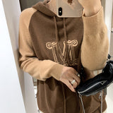 New cashmere sweater women's pullover women's cashmere sweater sports hoodie pullover knitted women's loose street wear