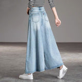 Getadme-Baggy Jeans Women High Waist  Blue  Summer Wide Leg Jeans for Women's Korean Fashion Oversize Pants Woman