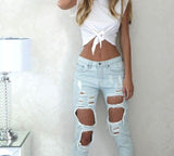 Getadme 2 Summer Knotted Tie Front Crop Tops Women Cropped T Shirt Casual Tanks Camis Casual O Neck Short Sleeve Solid Tees