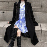 Women Trench Khaki Black Windbreak Autumn Winter Versatile Fashion Long Sleeve Suit Windbreaker Women 2021 Loose Long Coat