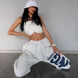 Getadme-Spring Summer New Pants Female Students Korean Harajuku Loose Casual Plus Fashion Streetwear Women Goth Sweatpants Trousers