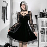 Halloween Gothic Dress Goth Lolita Y2K Mini White Black Draped Bodycon Vintage Birthday for Women Satin
