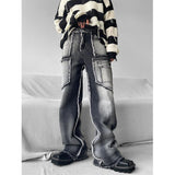Getadme Y2K Man Streetwear Techwear Cargo Korean Harajuku Straight Casual Pants for Men Sweatpants Wide Leg Joggers Trousers Clothes ins