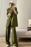 SHENGPAIAE Women Vintage Loose Suits High Street Ladies Trouser Blazer Suit Pants Evening Clothes 2023 Spring Female Set 5W449