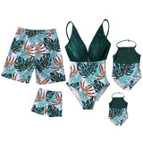 Summer Family Swimwear One-Piece Mother Daughter Swimwear Dad Son Beach Shorts Family Matching Outfits Look