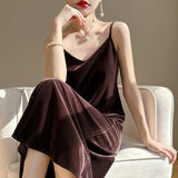 Getadme Women Red Midi Cocktail Dresses Pink Burgundy Crushed Mini Maroon Velour Party Evening Sexy Dresses