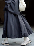 LANMREM Casual Skirt For Women High Elastic Waist Solid Color Loose Skirts Fashion Thin Female Clothing 2023 Spring New 2YA1050