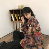 Vintage Women's Shirt Y2k Harajuku Streetwear Oversized Korean Style Long Sleeve  Elegant Blouses Chic Woman Tops Clothes