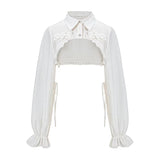 Hot Girl Lace White Kawaii Lolita Dress Woman Cascading Ruffl Long Sleeve Fairy Dress Straps Birthday Party Quinceanera Dresses