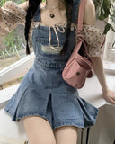 Getadme-Denim Skirts Women S-5XL Ripped Mini Y2k Clothes Girlish Vintage Hotsweet Personal High Street Kawaii Temper Fashion American