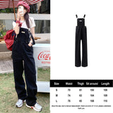 Getadme Women's Jeans Y2K Korean Fashion Overalls Women Denim Autumn Loose Wide Leg Pant Vintage Female Blue Baggy Pants Aesthetic