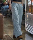 Getadme-Drawstring Casual Y2k Baggy Cargo Pants Women Low Waist Loose Sweatpant Joggers harajuku Wide Leg Trousers