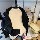 Getadme New Autumn y2k Hoodies Women Harajuku Patchwork Hoodie Clothes long sleeve oversized Sweatshirts Korean thin Sweatshirt pullover