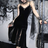 Halloween Gothic Dress Goth Lolita Y2K Mini White Black Draped Bodycon Vintage Birthday for Women Satin