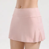 GETADME Summer Slim Yoga Shorts New Short Skirts Ultra Short Mini Skirts Gym Exercise Running Fitness Tennis Anti-Light Sports Skirts