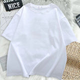Getadme New T-Shirt Women 1898 Brooklyn York Letter Drop Shoulder Print Vintage Oversized T Shirt Simple Clothes Female Tshirt Y2K Top