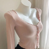 Getadme-Women's Thin Knitted Shirt Slim Crop Top Single Breasted V-neck Cardigans Ladies Casual Skirt Shawl Solid Elegant Sunscreen Coat