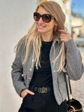 TRAF 2023 Women Fashion Jacket With Metal Button Female Vintage Spring Coats Turndown Collar Jacket Coat Ladies Chic Outerwear