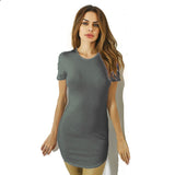 Getadme-Cotton Short Sleeve Dresses Women Soild Color Bodycon Slim Package Hip Mini Dress Female Clothing