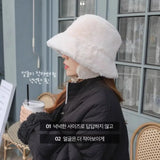 Chapeaux bob coréens de protection auditive pour femmes, idéaux pour les voyages en automne et en hiver. Casquettes polyvalentes, chaudes et rétro, de couleur unie et en peluche pour hommes.