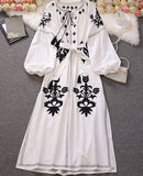 Sweet Style Y2K Women Nice Foreve Dress Embroidery Patchwork Tassel Lace-up Robe Femme Dresses Spring Summer New