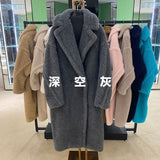 Women's Coat Teddy Bear Fur Coat Women Alpaca Coat Women Wool Coat Loose Coats Winter Warm Thicken Coat Women Classic Red Coat