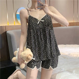 Getadme Pajama Sets Women Lace Tender Plaid Minimalist Casual Homewear Basic New Hot Sale Summer Comfortable Popular Sweet Cute Classic