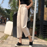 Getadme-Womens Harem Pants Ladies Vintage Streetwear Cargo Trousers Korean High Waisted Casual Bottoms Women Clothing Sweatpants