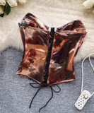 Sexy Painting Women Camisole Slim Fashion Vacation Summer Backless Y2K Elegant Ladies Temperament Tank Top