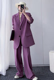 SHENGPAIAE Women Vintage Loose Suits High Street Ladies Trouser Blazer Suit Pants Evening Clothes 2023 Spring Female Set 5W449
