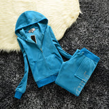 Getadme Juicy Tracksuit suit sets Woman Juicy Coutoure Outfit autumn Sweatshirt Trousers 2 Piece Set Velours Juciy Corture TrackSuits