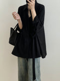 Shirts Women Design S-3XL Creativity Casual All-match Simple Pure Daily Stylish Korean Style Loose Office Ladies Spring Lace-up