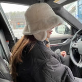 Chapeaux bob coréens de protection auditive pour femmes, idéaux pour les voyages en automne et en hiver. Casquettes polyvalentes, chaudes et rétro, de couleur unie et en peluche pour hommes.