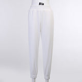 Getadme-Autumn Cotton Women's Pants Trousers High Waist Letter Print Full Length Pants Streetwear Casual Sporty Pencil Pants