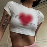Getadme Stars Print T-shirts Fashion Casual O Neck Short Sleeve Crop Tops Y2K Summer Sexy E-girl Baby Tee Women Clothing