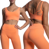 Suit for Fitness Yoga 2 Piece Set Tracksuit Work Out Women Clothing Outfits Gym Workout Clothes Woman Sports Bra and Leggings