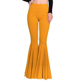 하이웨이스트 신축성 허리밴드 컨트롤 배 엉덩이 리프팅 레이디 팬츠 스키니 통기성 여성 스포츠 플레어 팬츠 스트리트웨어