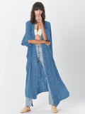 Getadme-Beach Cover Up Women Kimono Lace Trim Bohemian Swimsuit Cape Casual Solid Pareo Summer Beachwear Bathing Suits Outfits