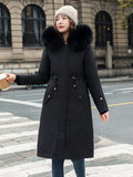 Winter Jackets for Women 2023 Mid Length Knee New in Detachable Oversized Korean Fashion Thick Cotton Women's Cotton Coats