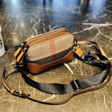 Getadme - Sac bandoulière décontracté en cuir véritable pour femme - Nouveau sac à bandoulière de luxe - Marque tendance - Sac à main