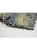 Summer Women Grunge Denim Hot Pants Low Rise Tight Ripped Jean Shorts Y2k 2000s Streetwear Vintage Gyaru Baddie Style Clubwear