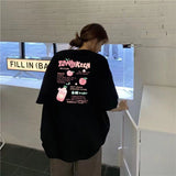 Getadme-Korean Harajuku T Shirts Women Kawaii Gothic Tops Casual Cotton Tshirt Sweet Girl Cute Printed Shirts White Tees Summer
