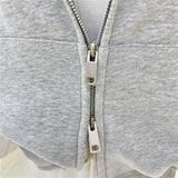 Hoodies Women Solid Color Cardigan Vintage Jacket Hip Hop Harajuku Fashion Casual Hooded Long-sleeved Sweatshirt Clothes
