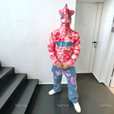 Letter embroidery American Harajuku zip hoodie Women's retro street fashion dress Gothic Y2K fashion sweatshirt Couple jacket
