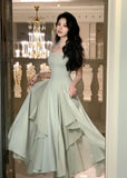 Getadme-French Elegant Ruffles White Midi Dresses Summer New Evening Party Women Clothes Fashion Sundress Birthday Ladies Dresses