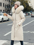 Winter Jackets for Women 2023 Mid Length Knee New in Detachable Oversized Korean Fashion Thick Cotton Women's Cotton Coats